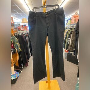 Seven 7 Ladies 20 Black Wide Leg Jeans